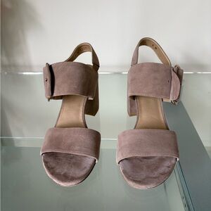 Stuart Weitzman Brown Suede Sandals
